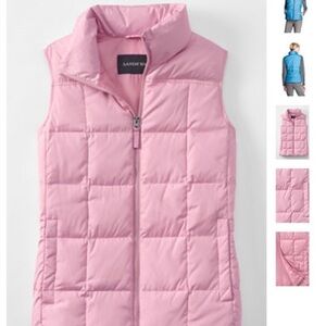 Lands' End Light Pink Quilted Vest